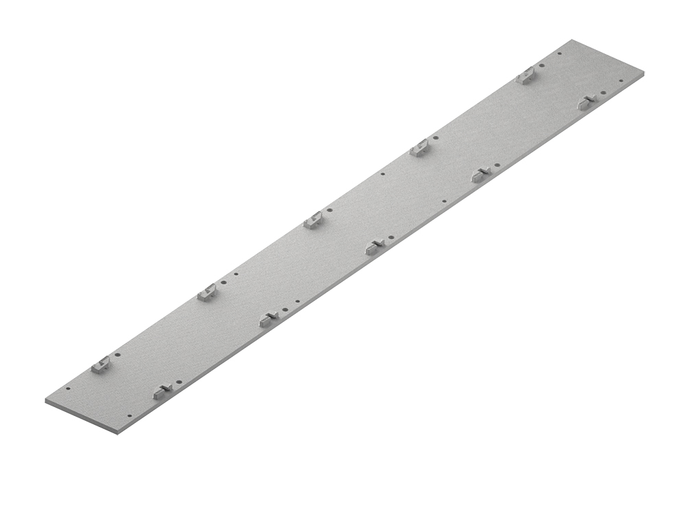 Discontinuous steel plate