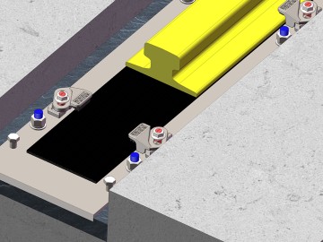 Steel Reinforced Resilient Bearing Pad; Soft Mounted Crane Rail Rubber Pads